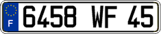 French license plate, FNI
