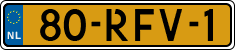 License plate of the Netherlands, Cars