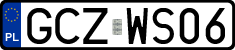 License plates of Poland, Regular car plates