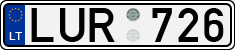 License plate of Lithuania, Cars