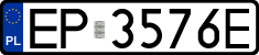 License plates of Poland, Regular car plates