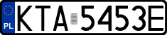 License plates of Poland, Regular car plates