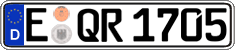 German license plate, Regular plates