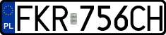 License plates of Poland, Regular car plates