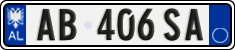 License plate of Albania, Cars (2011)