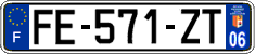 French license plate, SIV (ordinary)