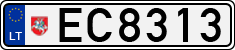 License plate of Lithuania, Electric vehicles