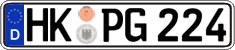 German license plate, Regular plates