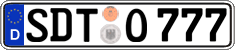 German license plate, Regular plates