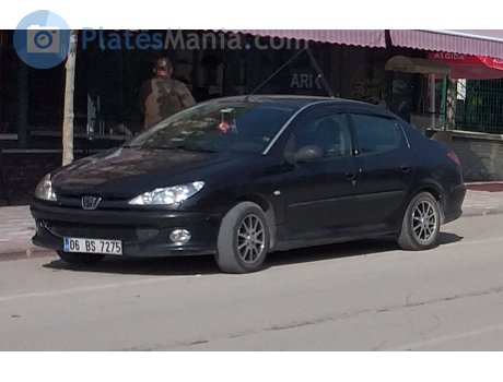 06 BS 7275, Peugeot 206