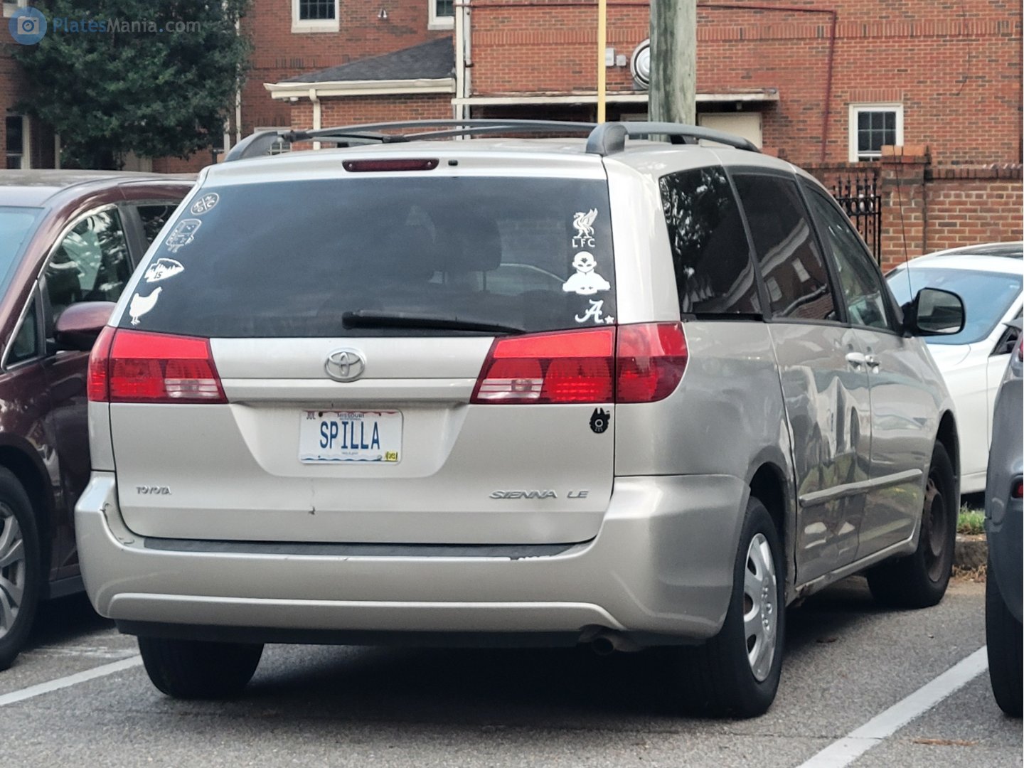 SPILLA, Toyota Sienna 2nd gen (XL20), 2003–2009