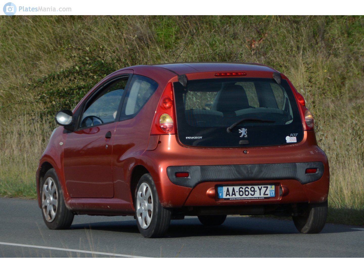 AA-669-YZ, Peugeot 107 1st gen 3-door Hatch (B0), 2005–2014