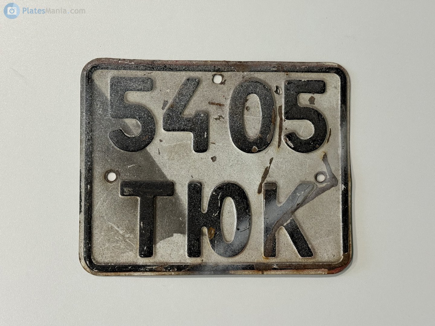 5405 ТЮК, License plate without vehicle 