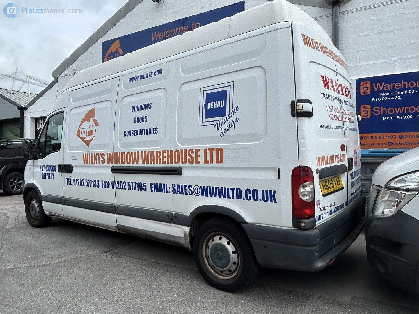 HG09YAF, Vauxhall Movano 1st gen Van (A; X70), facelift, 2003–2010