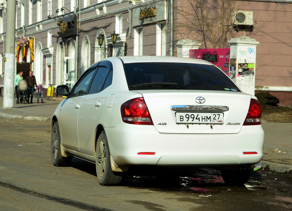 в 994 нм 27, Toyota Allion 1st gen (T240), 2001–2007