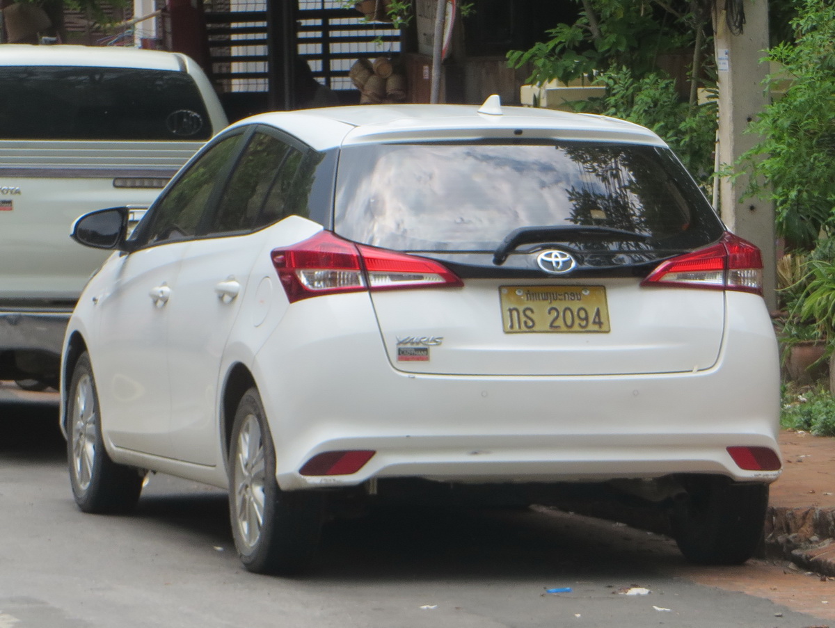ກຣ 2094, Toyota Yaris 3rd gen Hatch (XP150), 1st facelift, 2017–2020 (–present for VN-market)