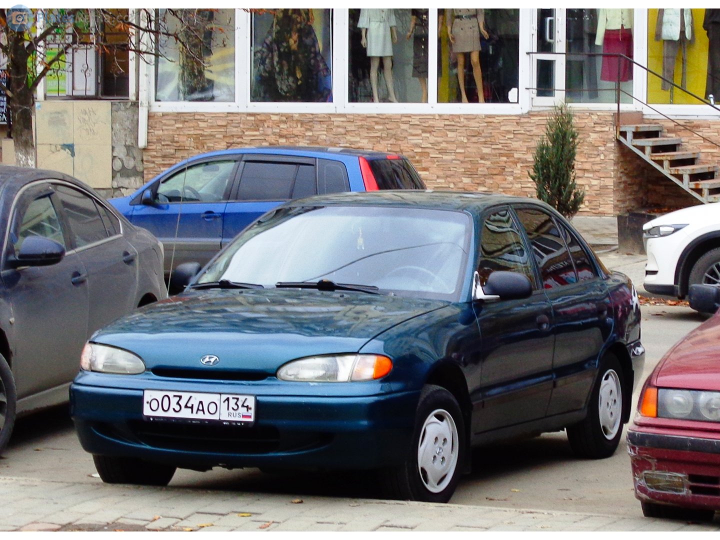 о 034 ао 134, Hyundai Accent 1st gen Sedan (X3), 1994–2000