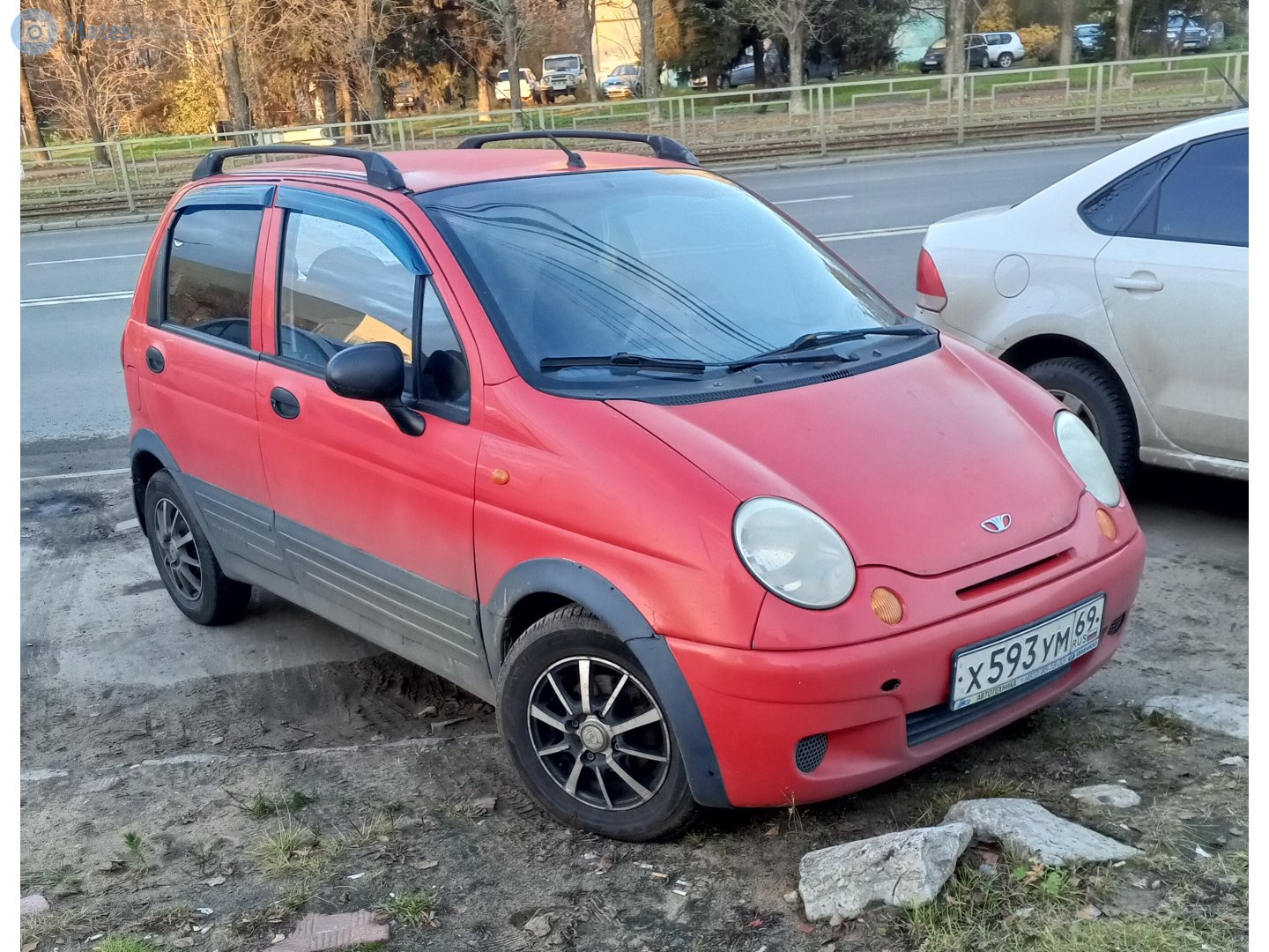 х 593 ум 69, Daewoo Matiz 1st gen (M150), facelift, 2000­–2011  (­–2015 for CIS-market)