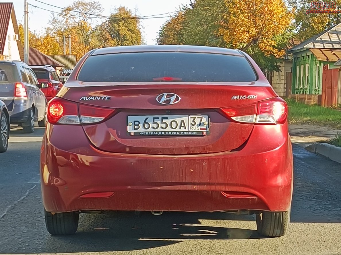 в 655 оа 37, Hyundai Avante 4th gen Sedan (MD), 2010–2015