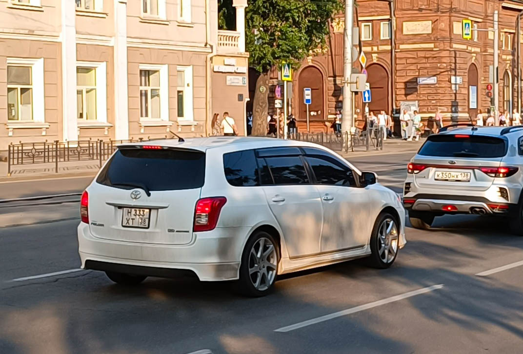 н 333 хт 38, Toyota Corolla Fielder 2nd gen (E140), 2006–2012