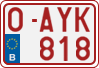 License plate of Belgium, Regular plates (2010)
