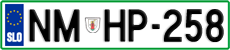 License plate of Slovenia, Cars
