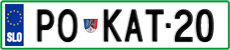 License plate of Slovenia, Vanity Plates