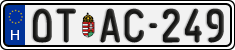 license plates of Hungary, Oldtimers (2022)