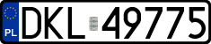 License plates of Poland, Regular car plates
