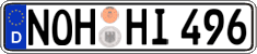 German license plate, Regular plates