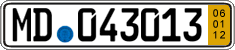 German license plate, Short-term transit plates