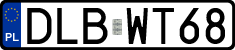 License plates of Poland, Regular car plates