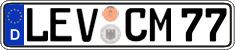 German license plate, Regular plates