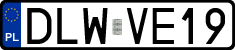 License plates of Poland, Regular car plates