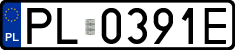 License plates of Poland, Regular car plates