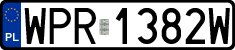 License plates of Poland, Regular car plates