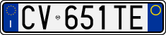 License plate of Italy, Cars (1994 year series)