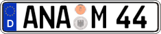German license plate, Regular plates