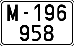 License plates of Spain, 1900 year series