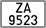 License plates of Spain, 1900 year series