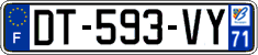 French license plate, SIV (ordinary)