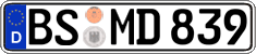 German license plate, Regular plates