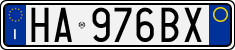 License plate of Italy, Cars (1994 year series)