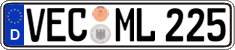 German license plate, Regular plates
