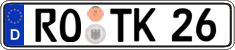 German license plate, Regular plates