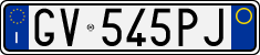 License plate of Italy, Cars (1994 year series)
