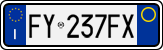License plate of Italy, Cars (1994 year series)