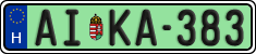 license plates of Hungary, Regular plates (2022)