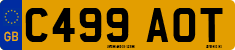 License plate of the United Kingdom, 1983 year system