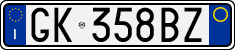 License plate of Italy, Cars (1994 year series)